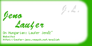 jeno laufer business card